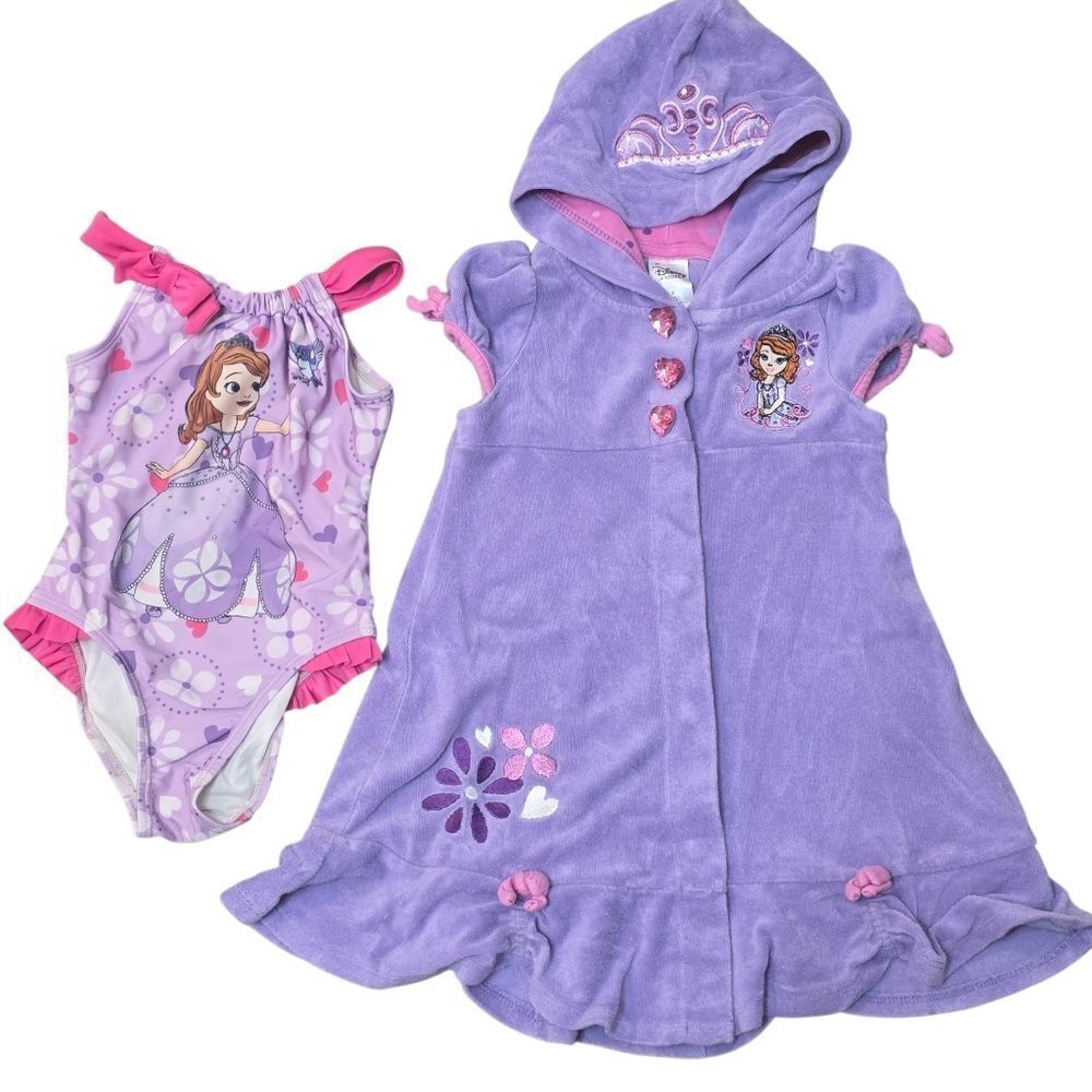 Disney Sophia Swimsuit And Coverup